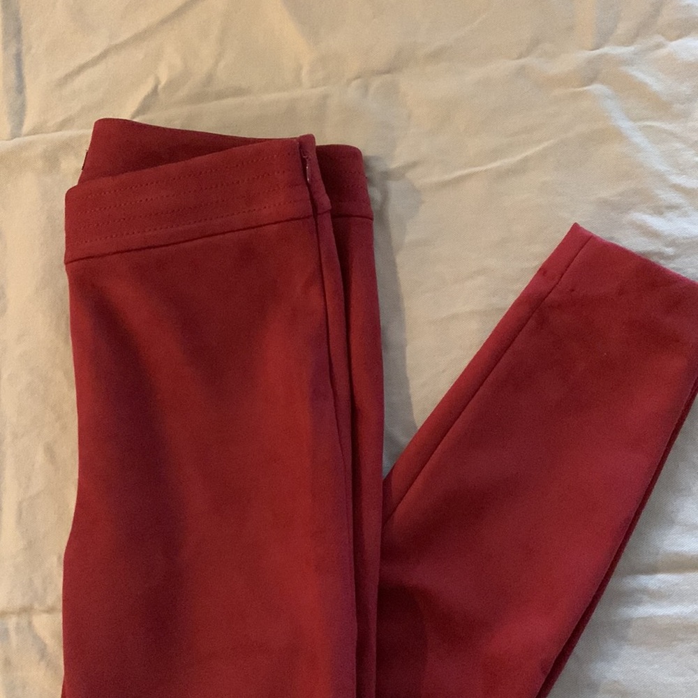 Loft size 4 burgundy dress pants